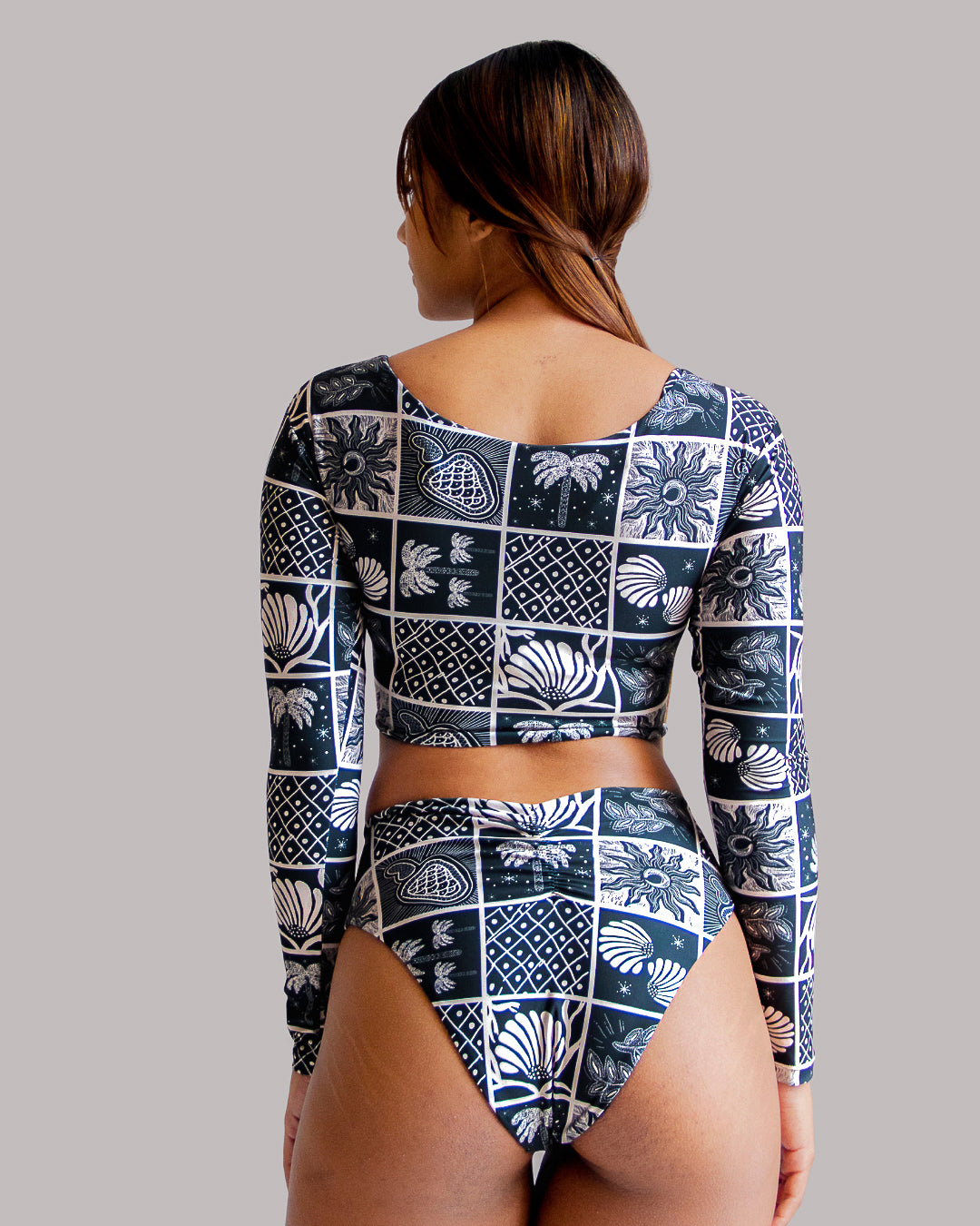 Black Merey Reversible Long Sleeve Set