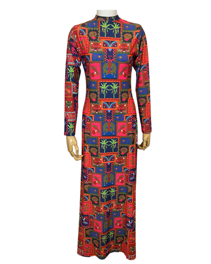 Moca Tropical Vestido Licra