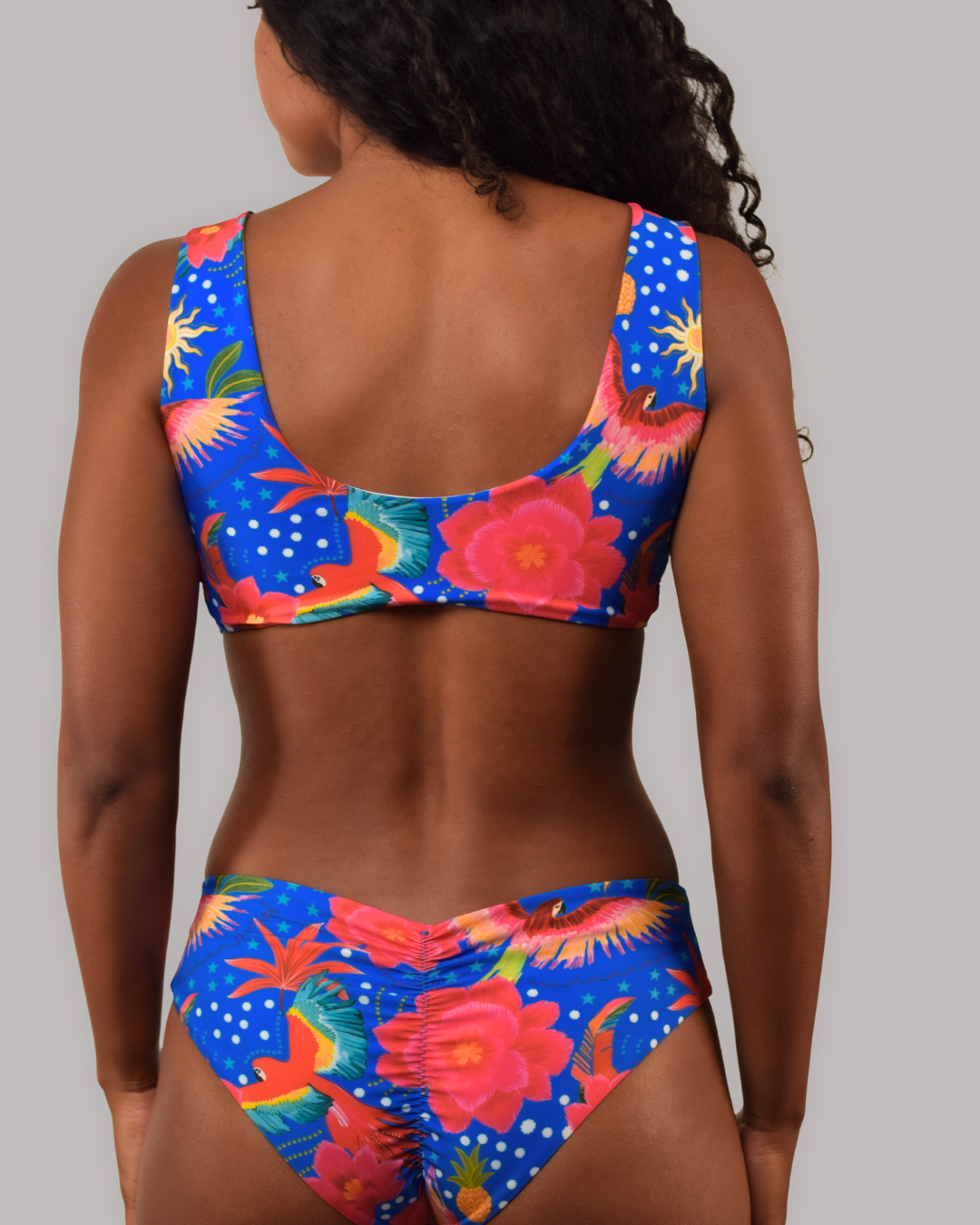 GUACAMAYA BLUE - Top y Panty Clásica