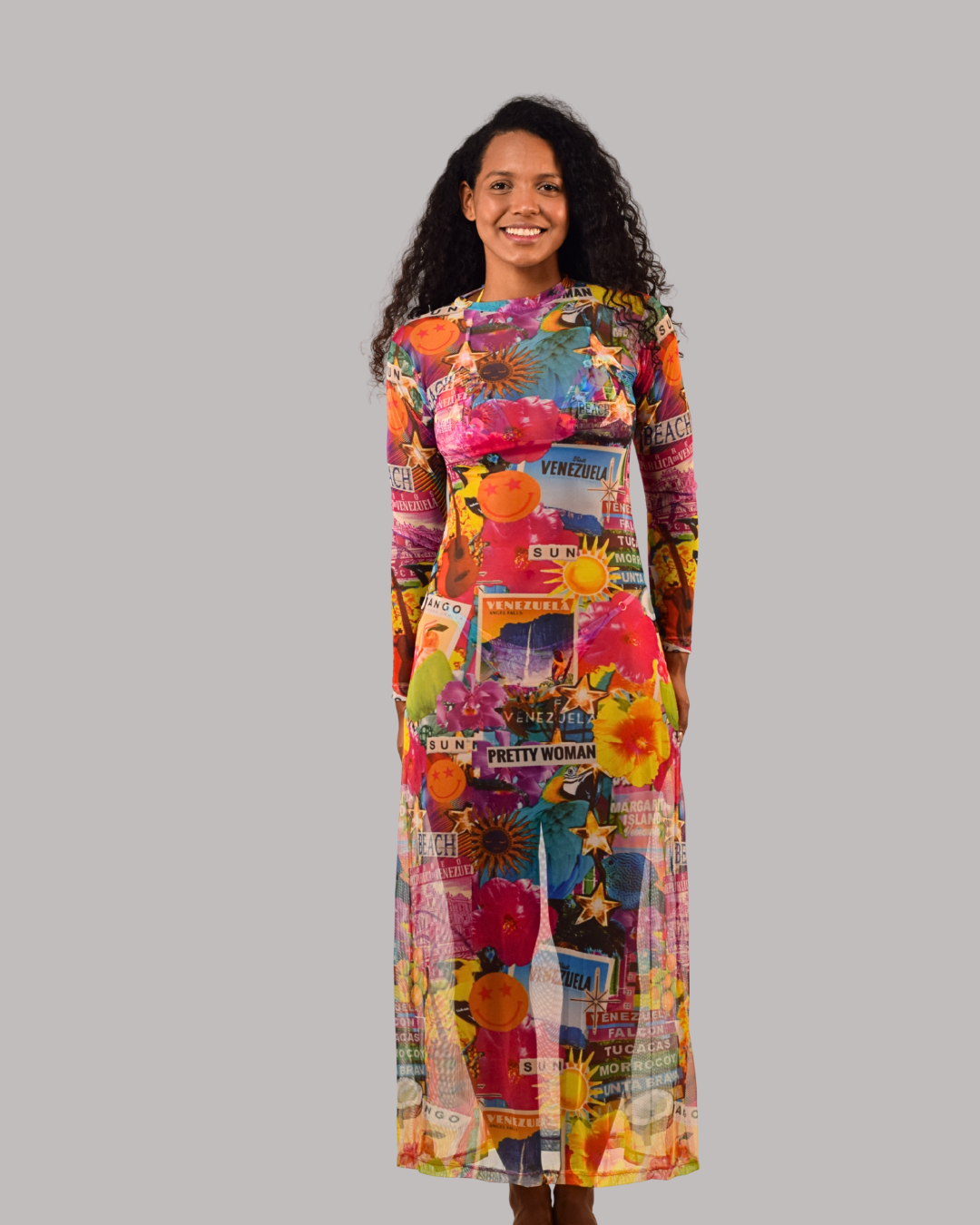 Venezolana Vestido Mesh