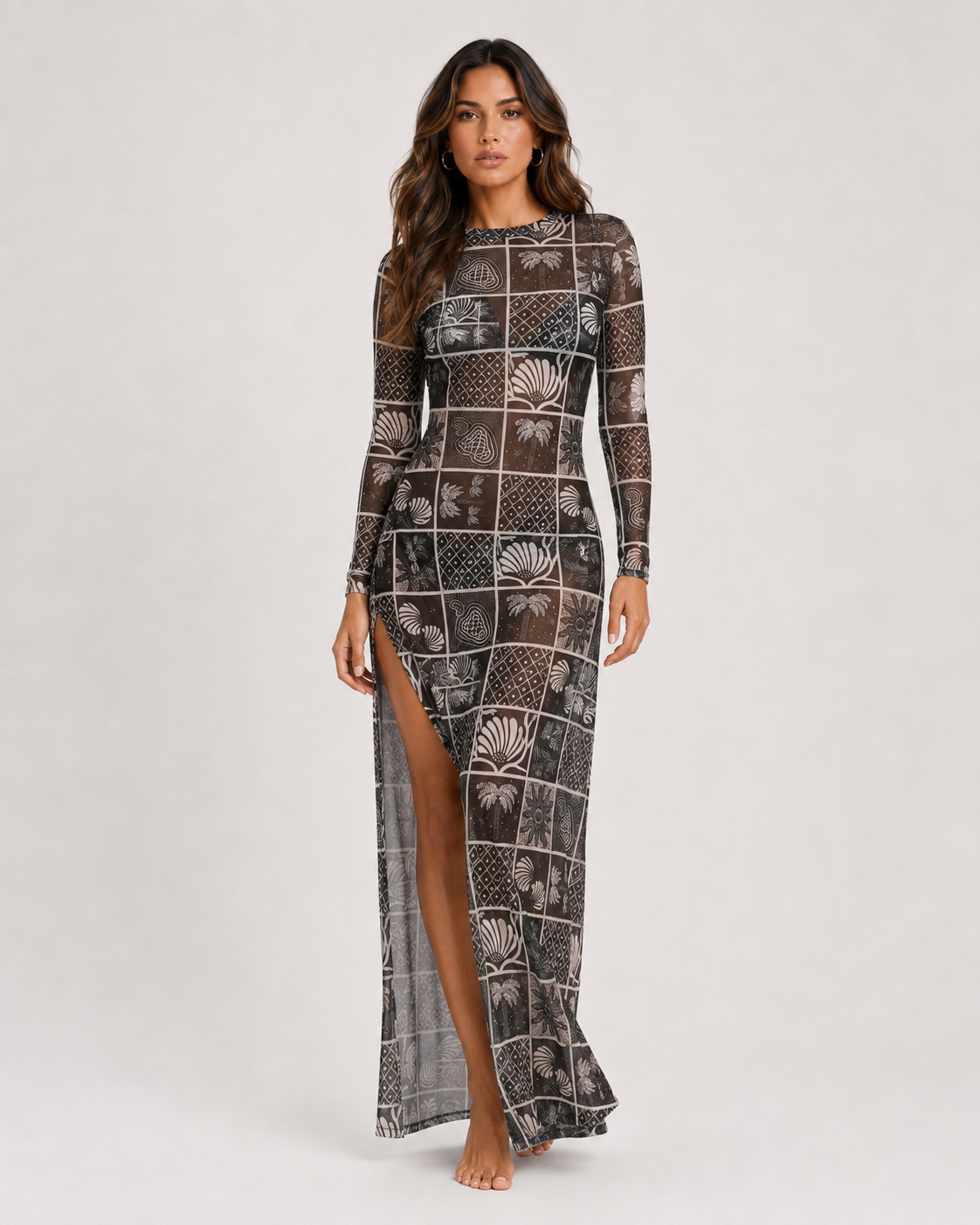 Black Merey Mesh Dress
