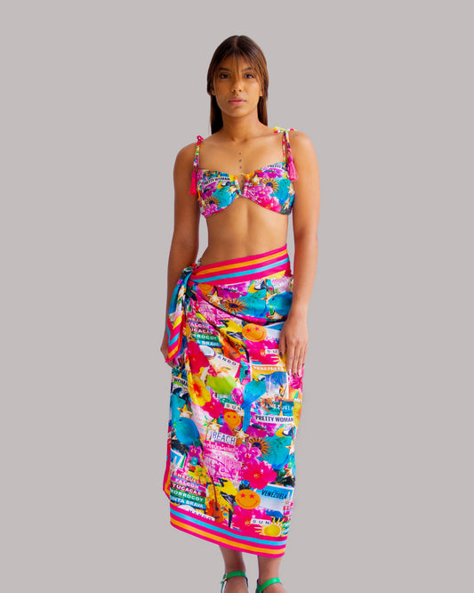 Venezolana Pareo Crep de Seda