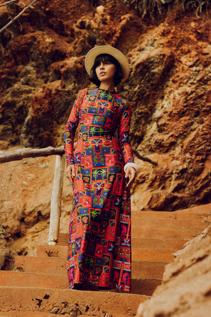 Moca Tropical Vestido Licra