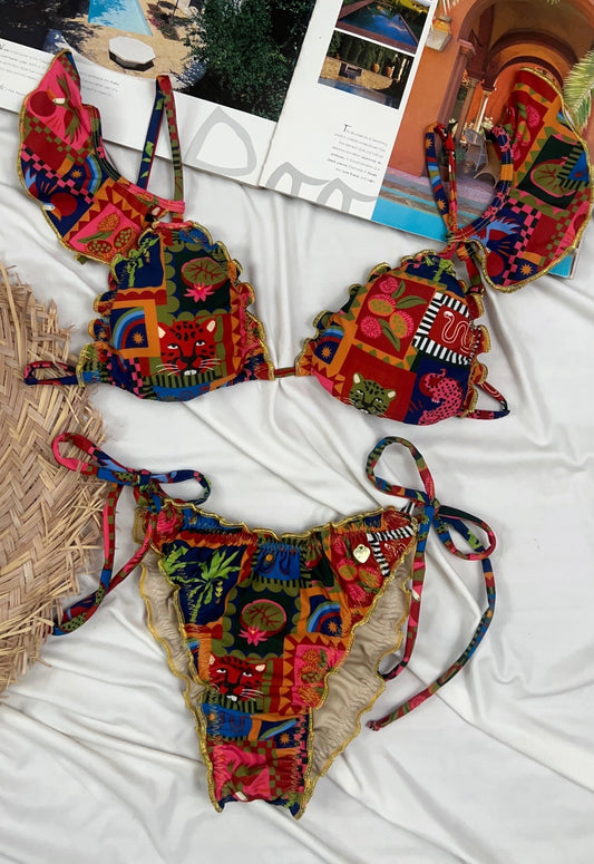 Moca Set Tropical Gold triangulo