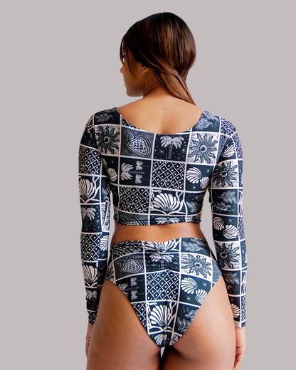 Black Merey Reversible Long Sleeve Set