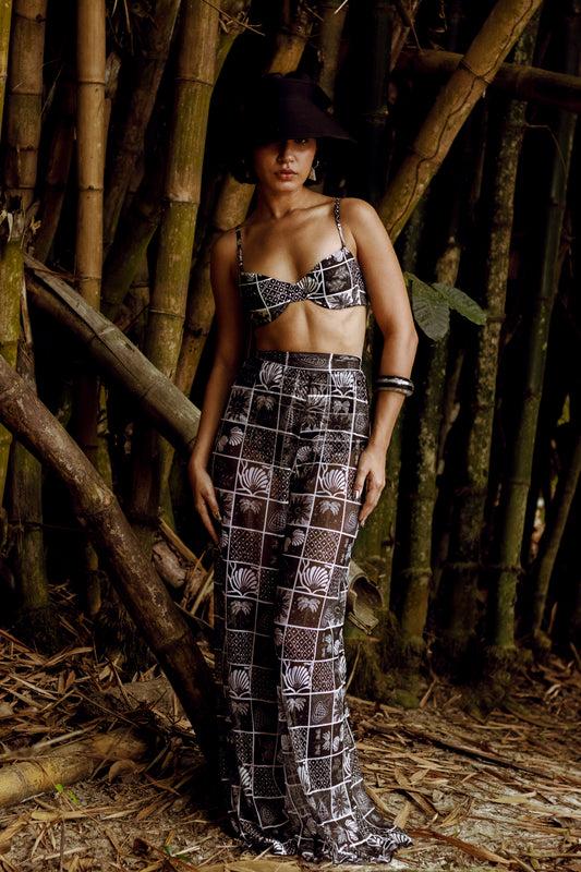 Black Merey Mesh Pant