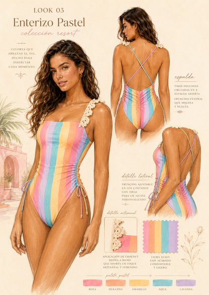 Enterizo Pastel