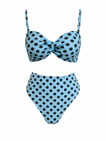 CHOCOLATE DOTS BLUE – STRAPPLE SET