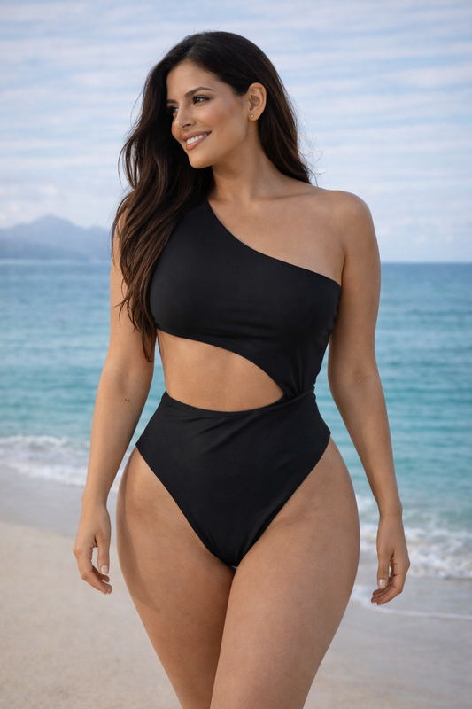 Solid Enterizo One shoulder