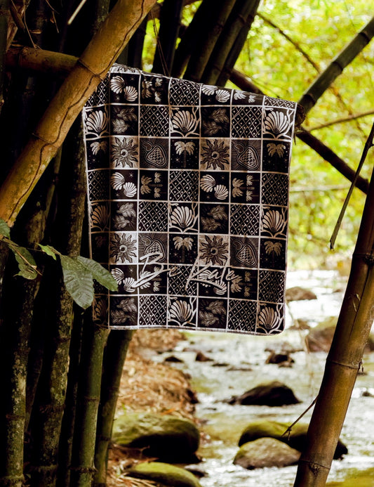 Black Merey Toalla Microfibra -Reversible