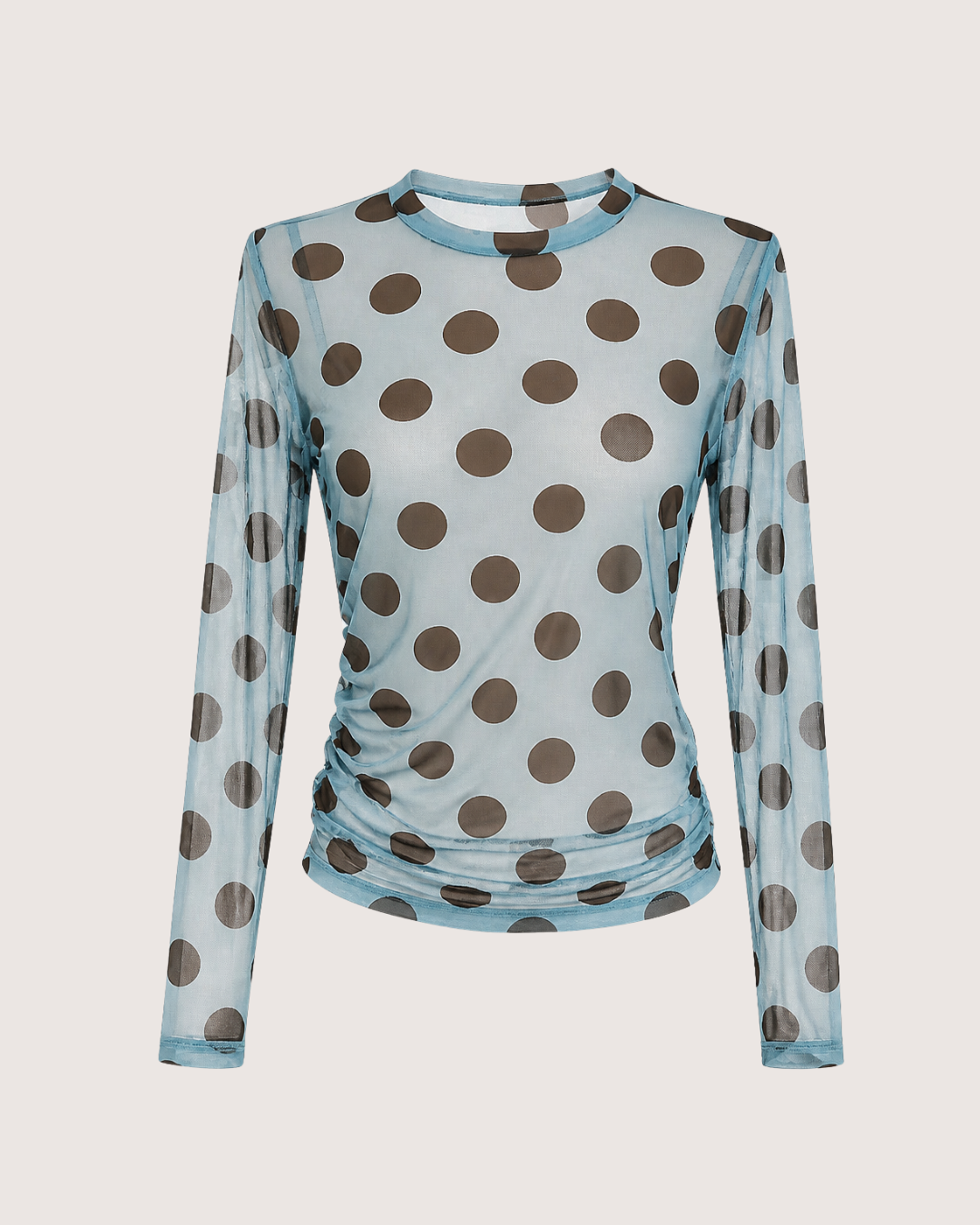 CHOCOLATE DOTS BLUE – MESH TOP
